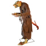 Halloween obří hororová krysa s efekty, 155 cm