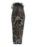 Halloween rakev s křížem a světly, 70 cm