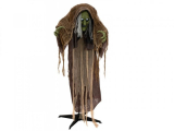 Halloween pohyblivá hrbatá čarodějnice, 145 cm