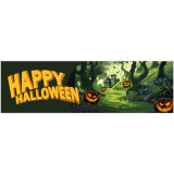Halloween Banner, Děsivý les, 300x90cm