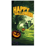 Halloween Banner, Děsivý les, 90x180cm