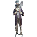 Halloween hrobník s lopatou, 200 cm