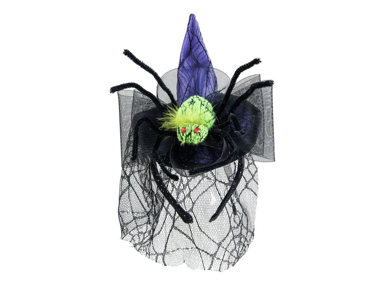 Čarodějnický klobouček s pavoukem