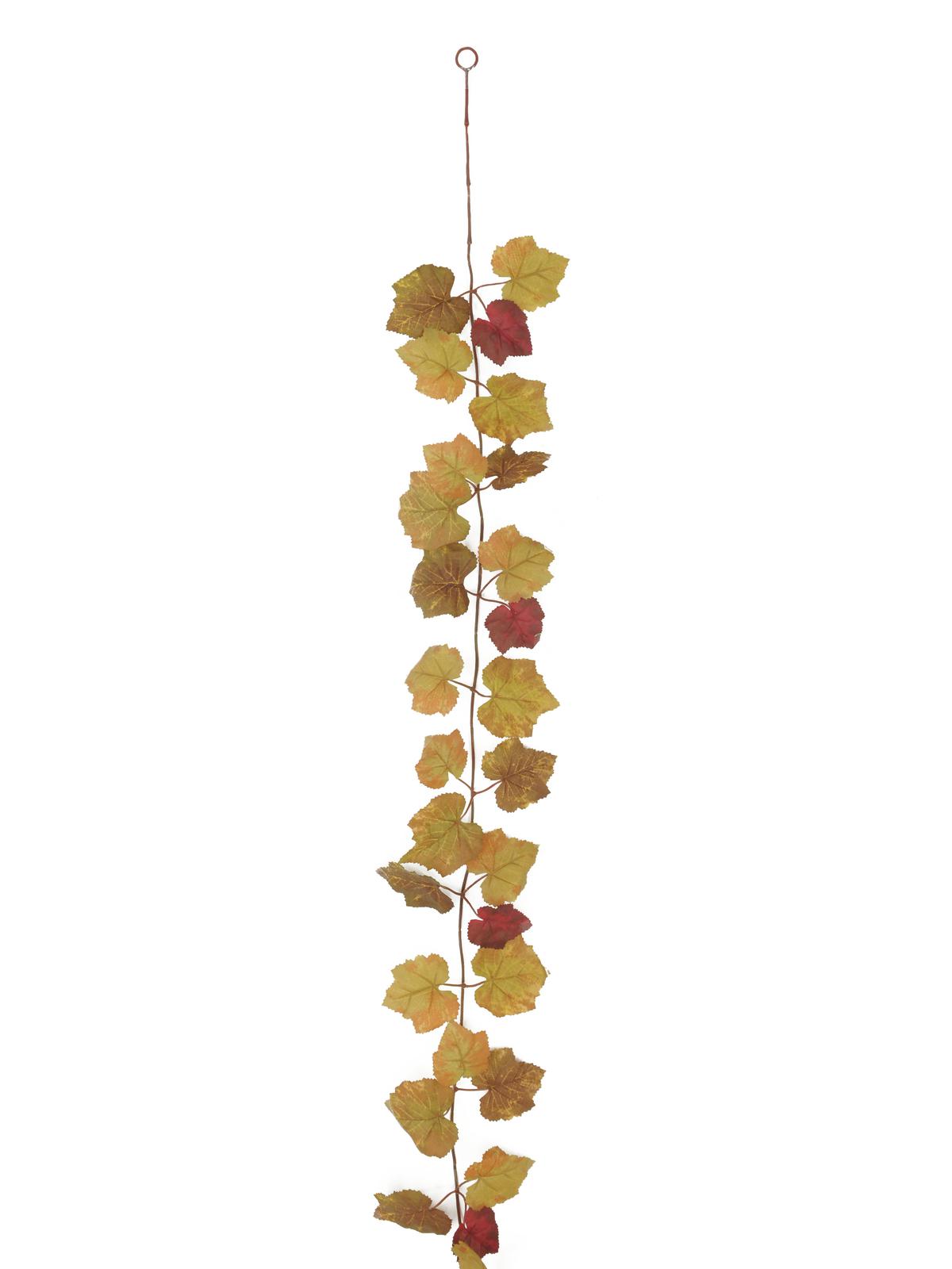 Podzimní girlanda hnědá, 180cm