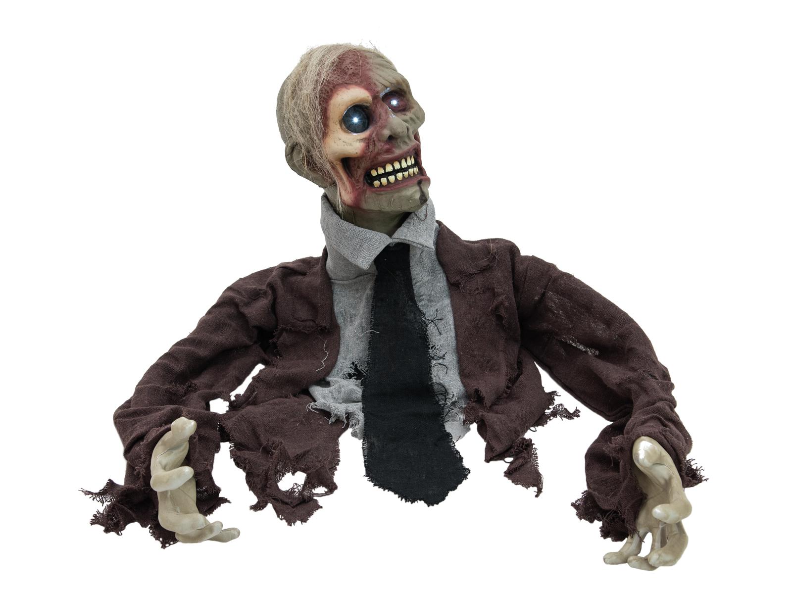 Figurína Zombie s pohybem, zvukem a světlem, 40cm