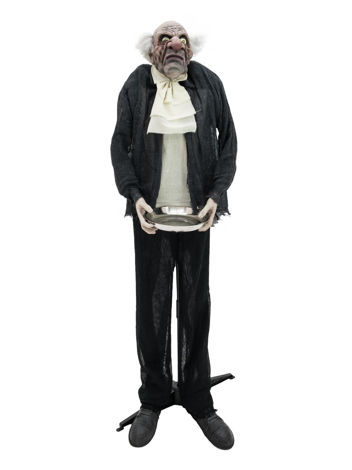 Figurína Zombie strašidla Zeraktor s pohybem, zvukem a světlem, 164cm