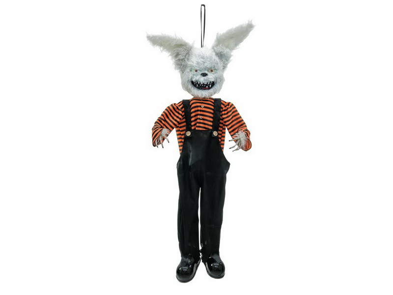 Horor králík s pohybem, zvukem, LED, 140cm