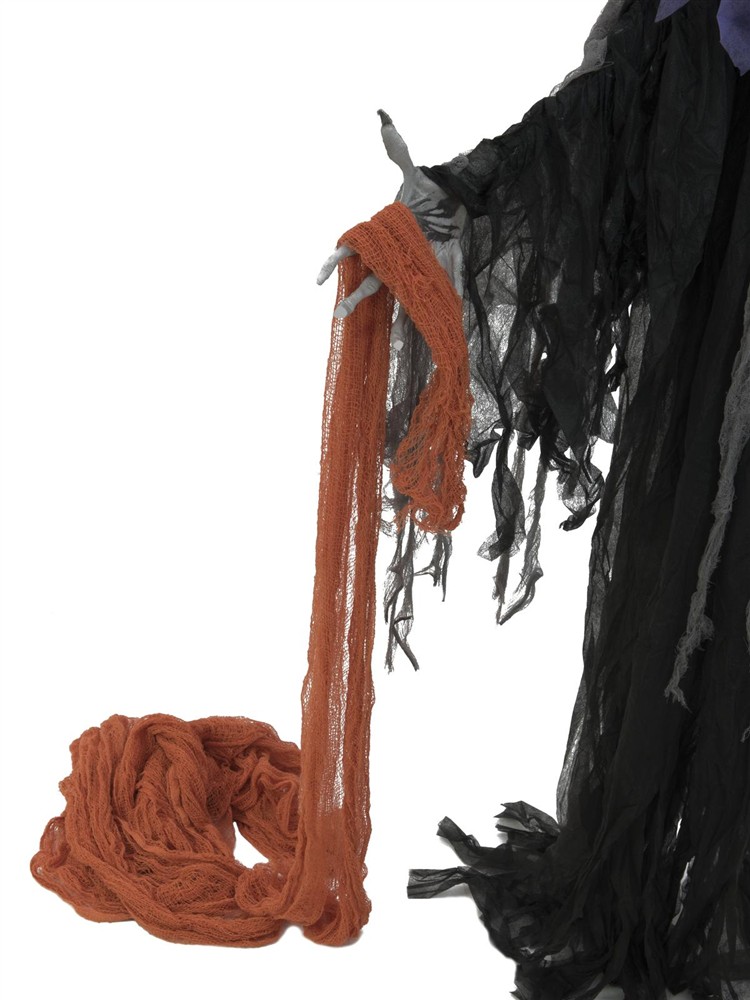 Dekorační tkanina, hrubá, oranžová, 76x500cm