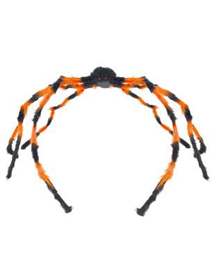 Halloween pavouk černo-oranžový, 200 cm