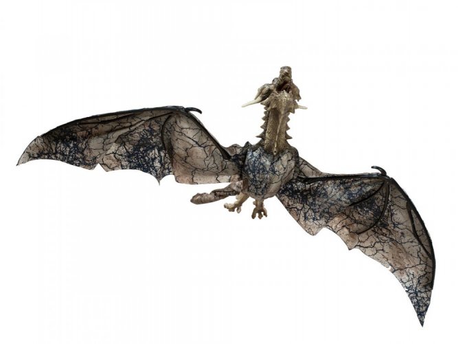 Letící drak s pohybem a zvukem, hnědý, 120cm
