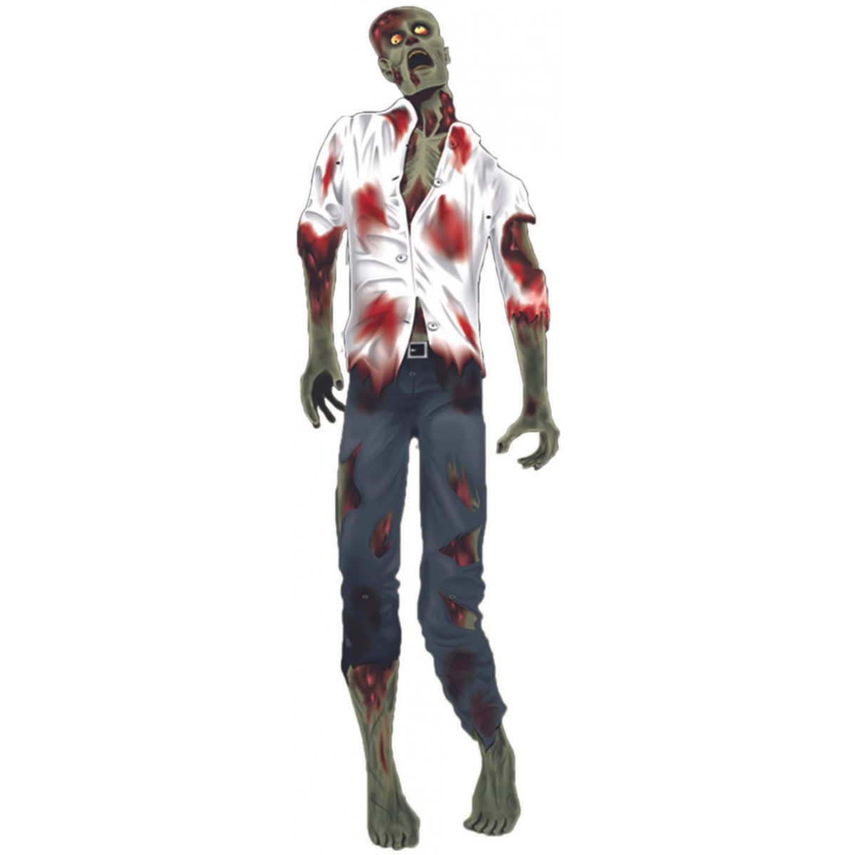 Halloween 2D dekorace zombie doktor, 150 cm
