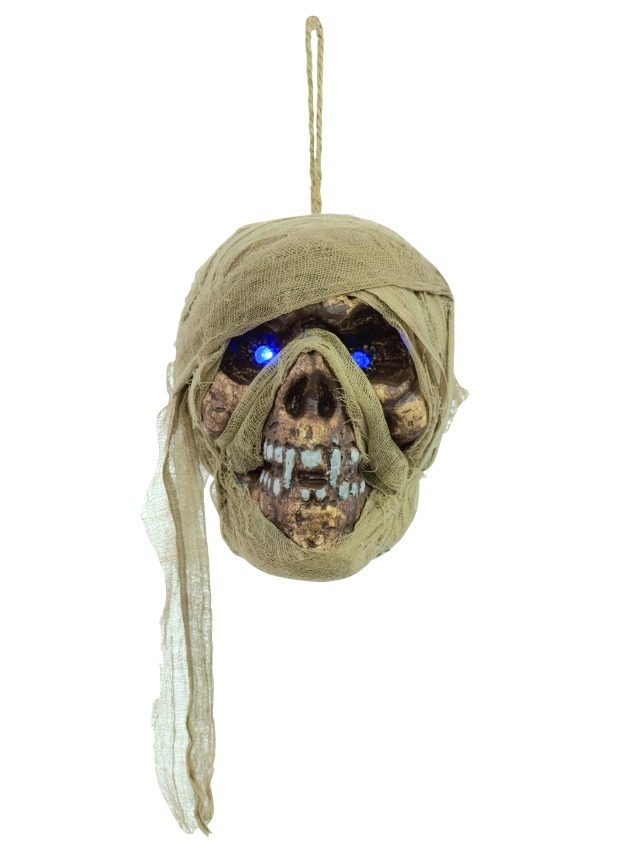 Hlava mumie - svítí oči
