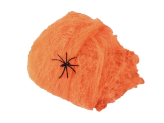 Umělá pavučina oranžová, UV aktivní 50g