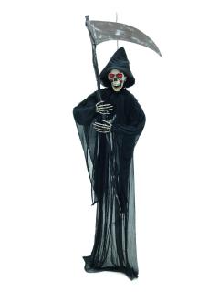 Halloweenská figurína Smrtka s kosou, 200cm