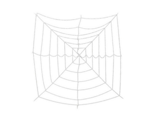 Umělá pavučina,  UV aktivní 180x180cm