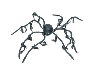 Pavouk šedý s pohybem, zvukem, LED, 110x8cm