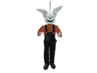 Horor králík s pohybem, zvukem, LED, 140cm