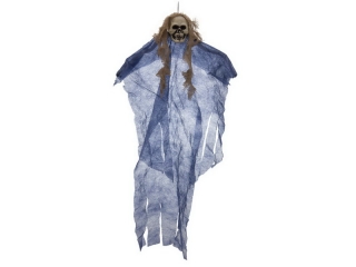Halloweenské strašidlo - duch modrý, 60cm
