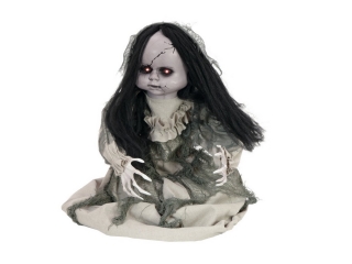 Zombie panenka s pohybem a zvukem, 46cm