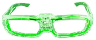 Svítící brýle LED zelené