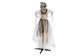 Halloween pohyblivá kostra nevěsty, 170 cm